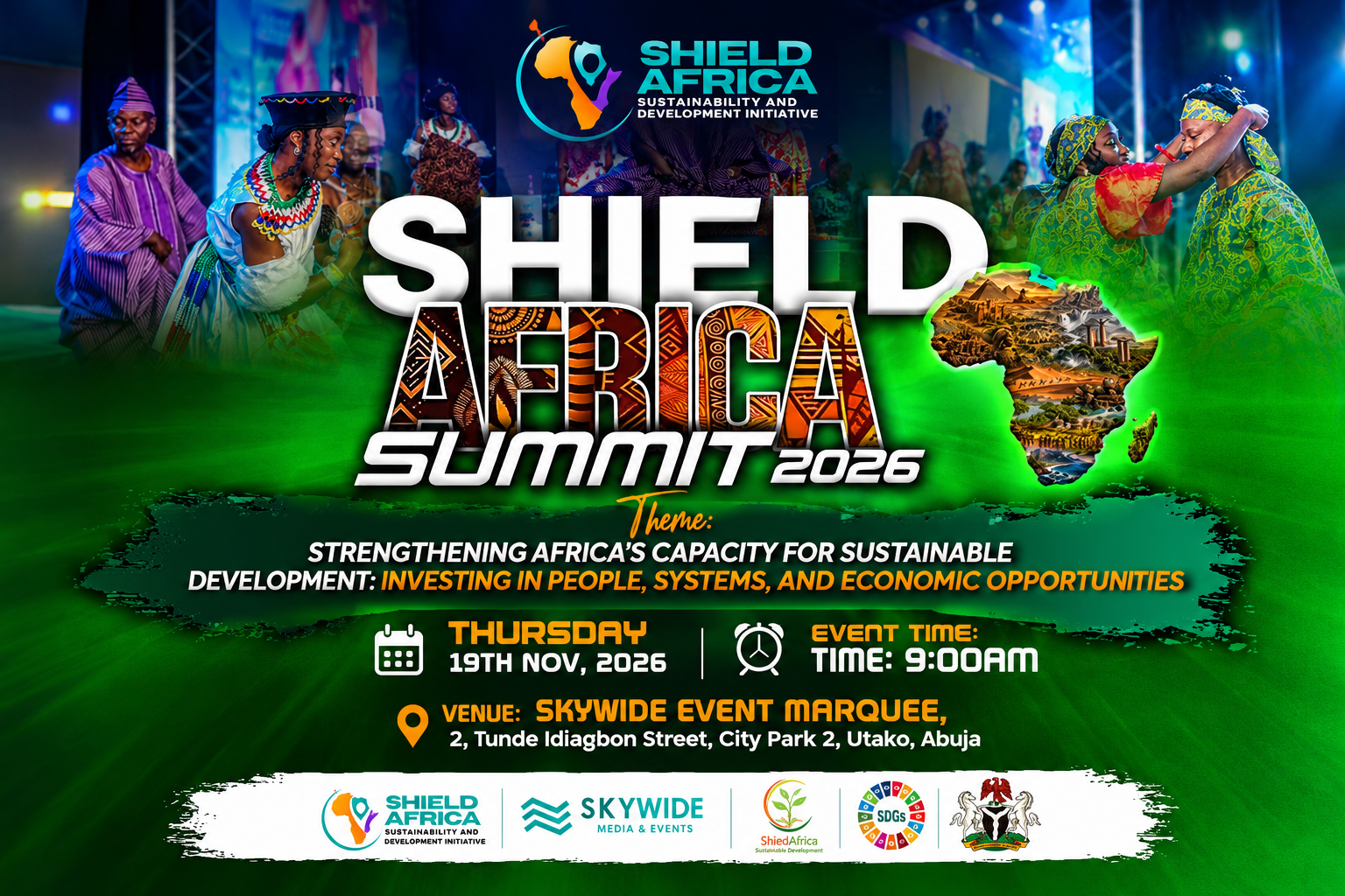 Shield Africa Summit 2026 flyer